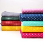 Baumwollstoff mit Punkten gepunktete Baumwolle in verschiedenen Farben