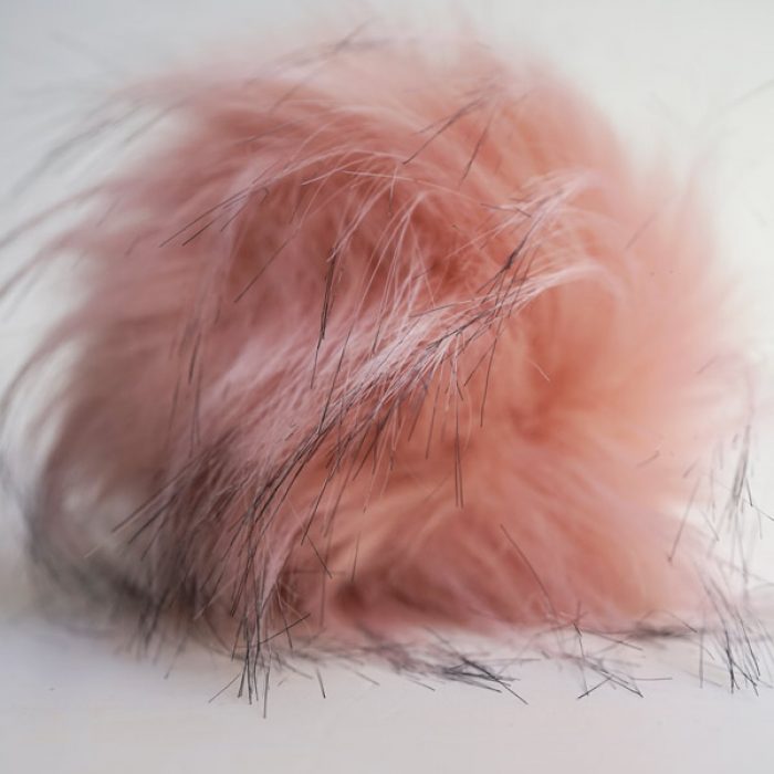 Kunstfell Bommel pink