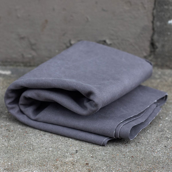 Heavy Washed Canvas 17 oz Pewter | engelsliebe Stoffatelier Mainz
