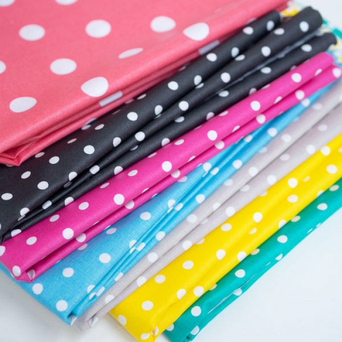 Beschichtete Baumwolle gepunktet