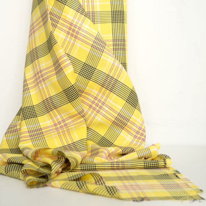 Check Yellow Viskose