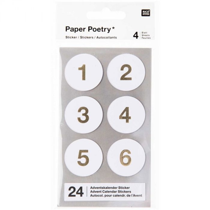 Paper Adventskalender Sticker