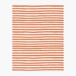 Festive orange Stripe Cotton Fabric - Rifle Paper Co.