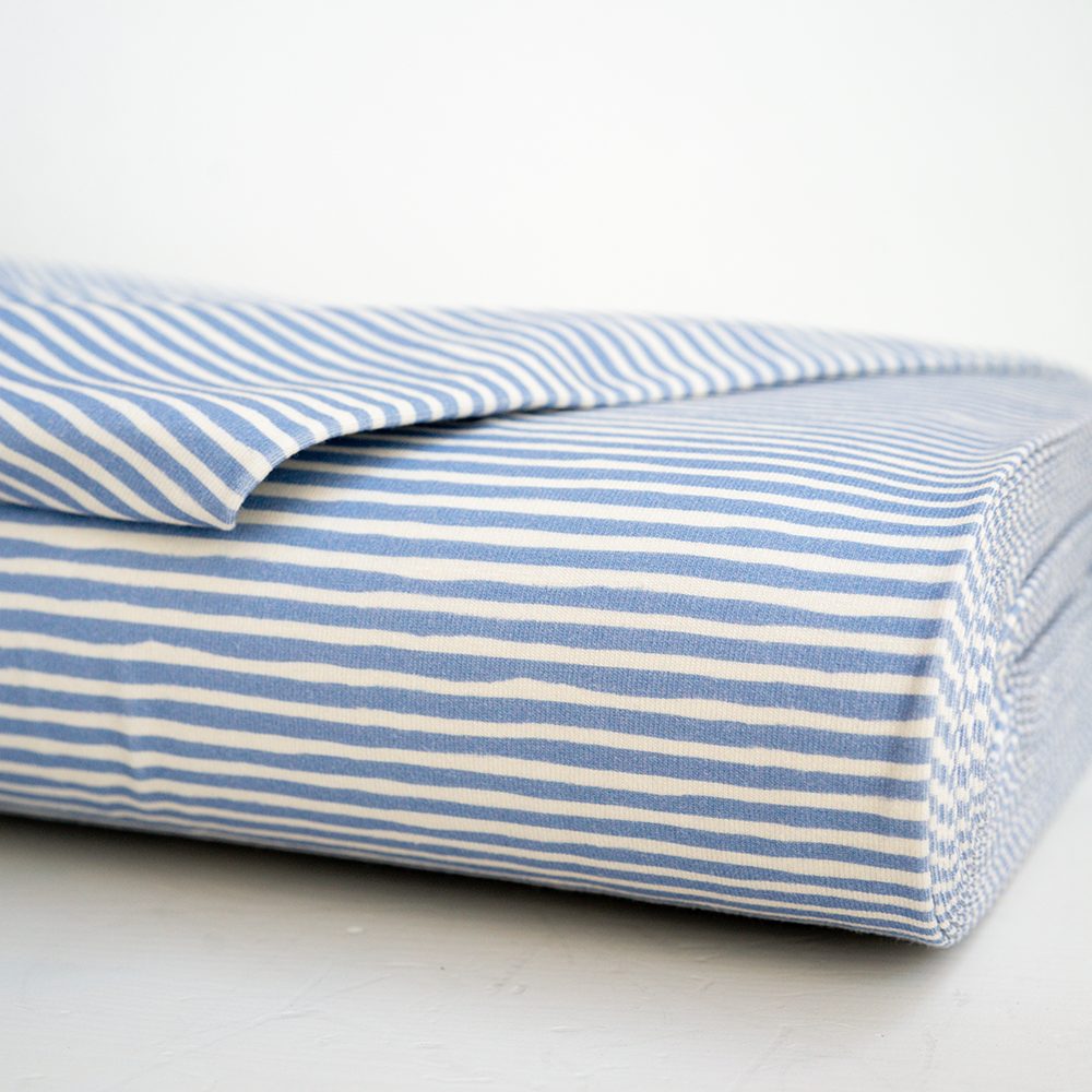 Painted Stripe Small Blue - Family Fabrics