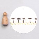 Palme - Perlenfischer Stempel