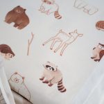 Woodland Animals Tan Jersey