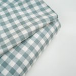 Baumwolle-Flanell Checked Sage – weicher Karostoff in Salbeigrün für Kleidung