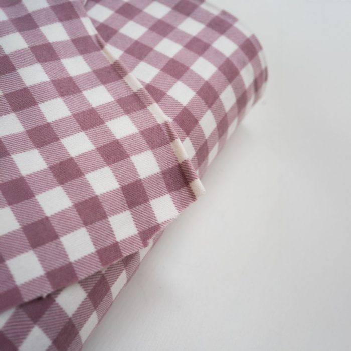 Baumwolle-Flanell Checked Mauve – Flanellstoff mit Karo in Mauve und Cremeweiß für Kleidung