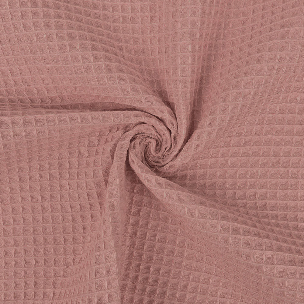 waffelpique-baumwolle-altrosa-engelsliebe-stoffe Waffel Piquet; Baumwolle;