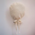 Ballon Wanddekoration aus Teddy Bouclé in Off-White – minimalistische Deko fürs Kinderzimmer