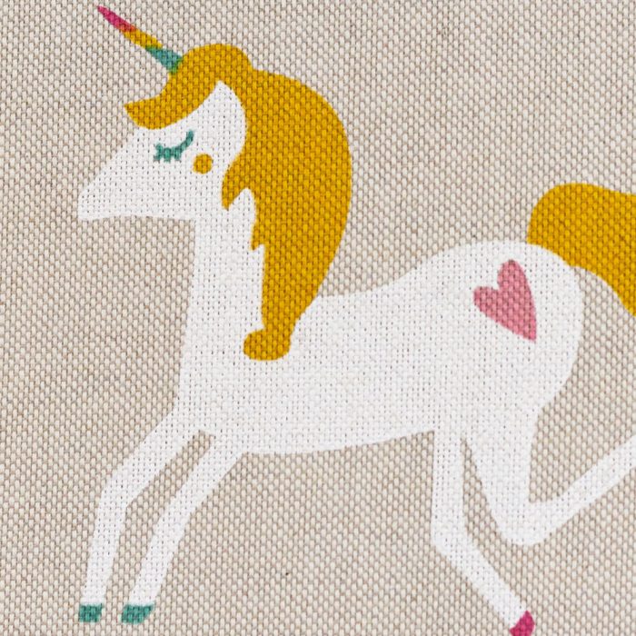 Einhorn Dekostoff Leinenoptik in zwei Designs – Meterware im Engelsliebe Stoffatelier Mainz