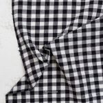 Fableism Camp Gingham Obsidian Stoff Karomuster